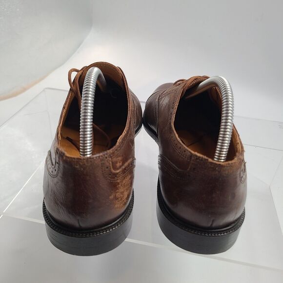 Stanley Blacker Couture Handmade Italy Dress Brown Cap Toe Oxfords 9M  Style 526 main image 4